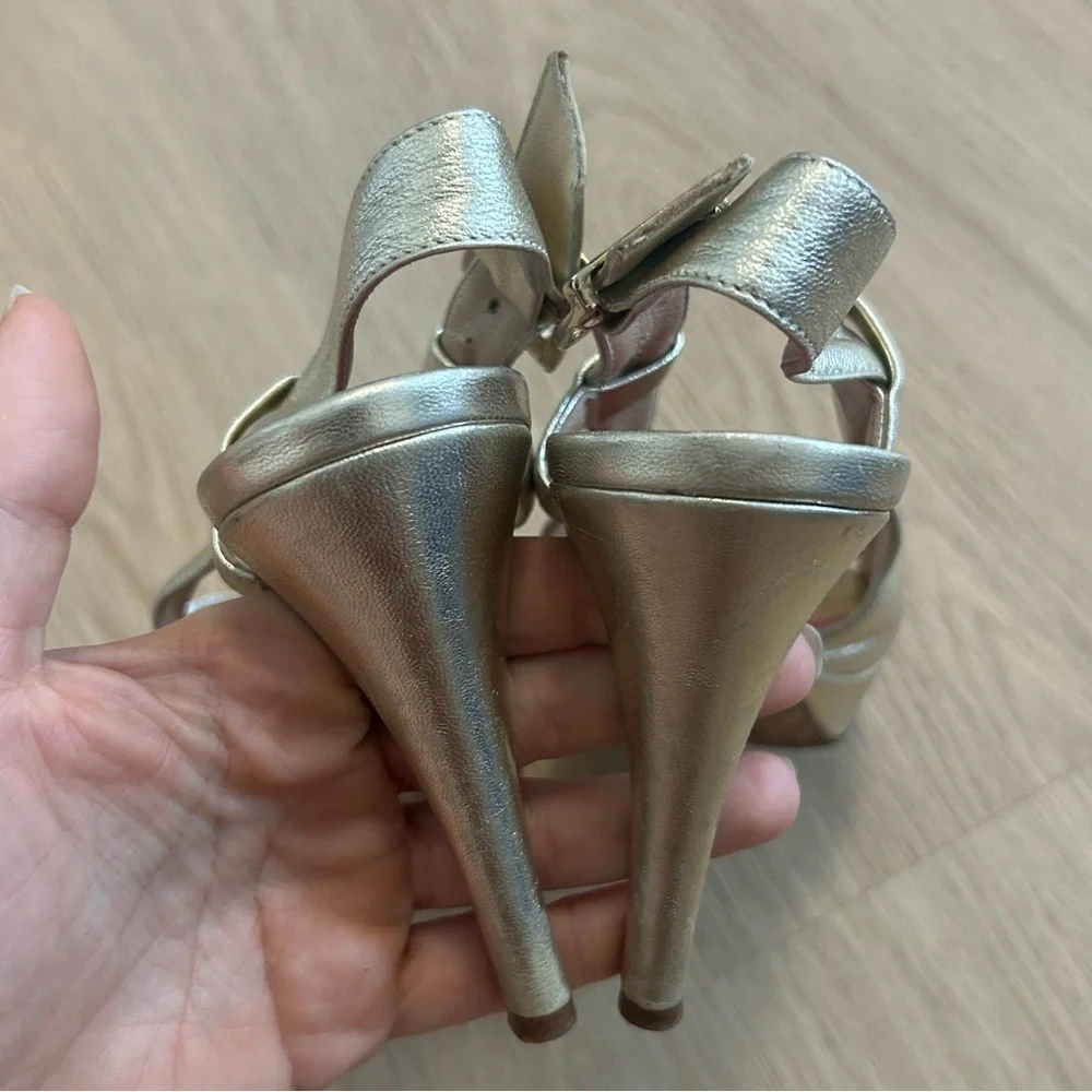 Kate Spade Peep Toe Slingback Leather Heals 6.5